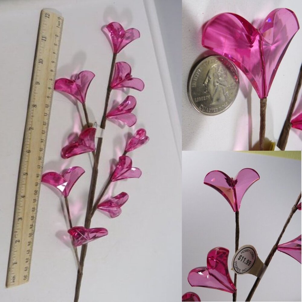 Giant Flower Bead Floral Pic (10 hearts per pick) Multi-dimensional #3 (One pick